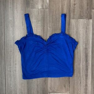 Lush Royal Blue Crop Top